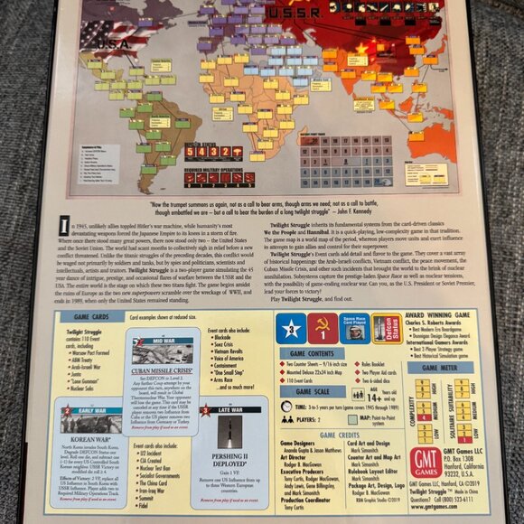 Twilight Struggle (open, unpunched) GMT Games GMT0510-19 - Picture 7 of 15